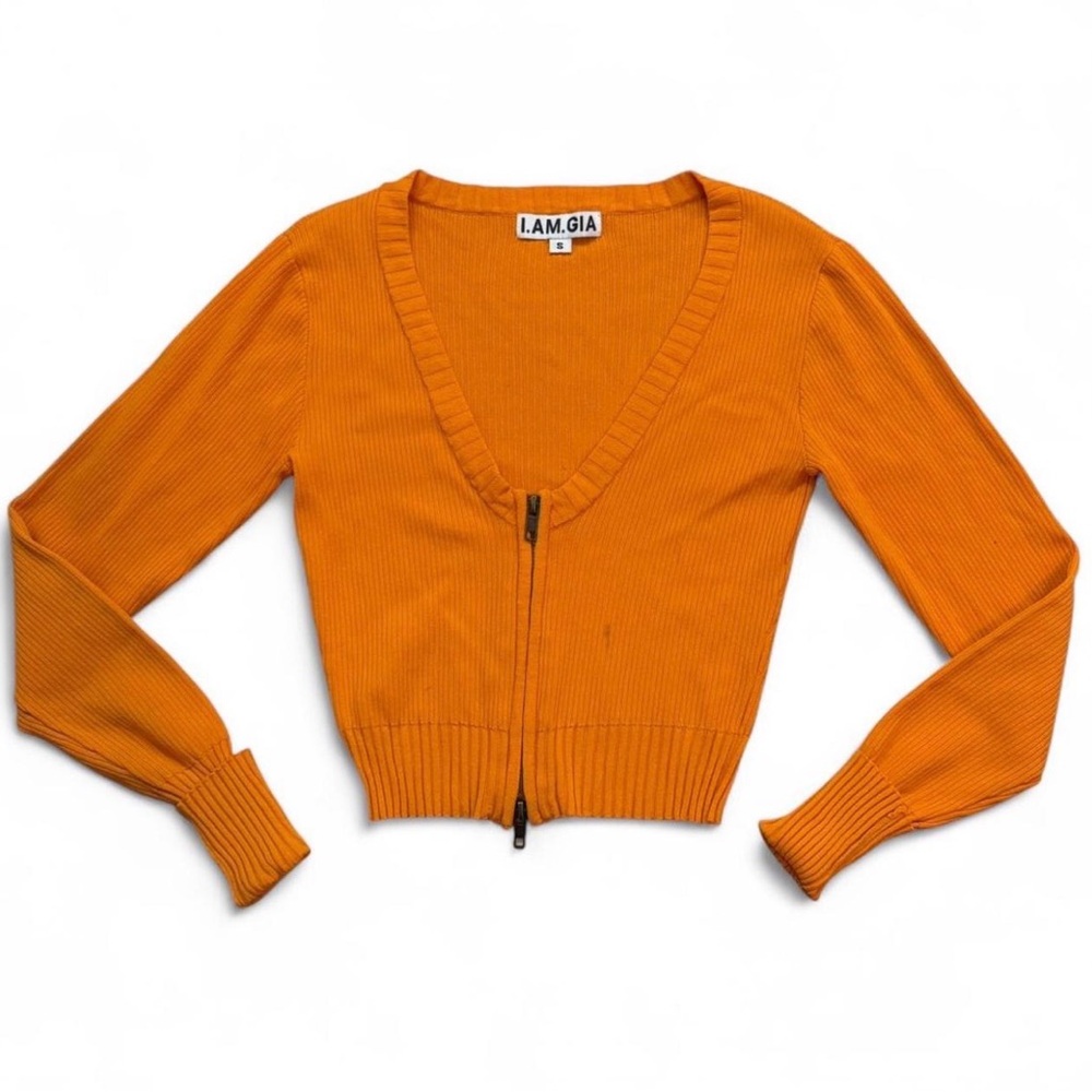 I.AM.GIA Vibrant Orange Knit Top
